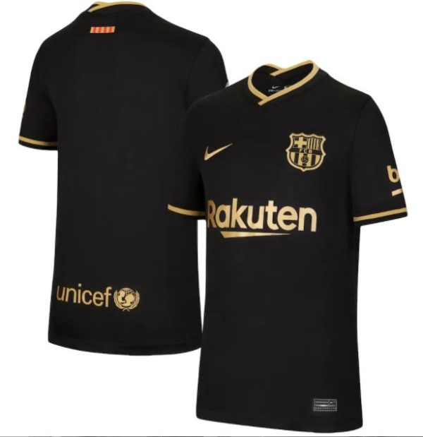 20/21 Barcelona FC Away Black Men's Jersey - FROSSH